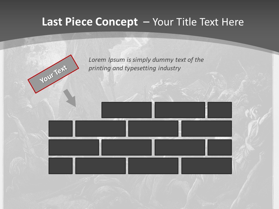 Gustave Dore Sketch Army PowerPoint Template