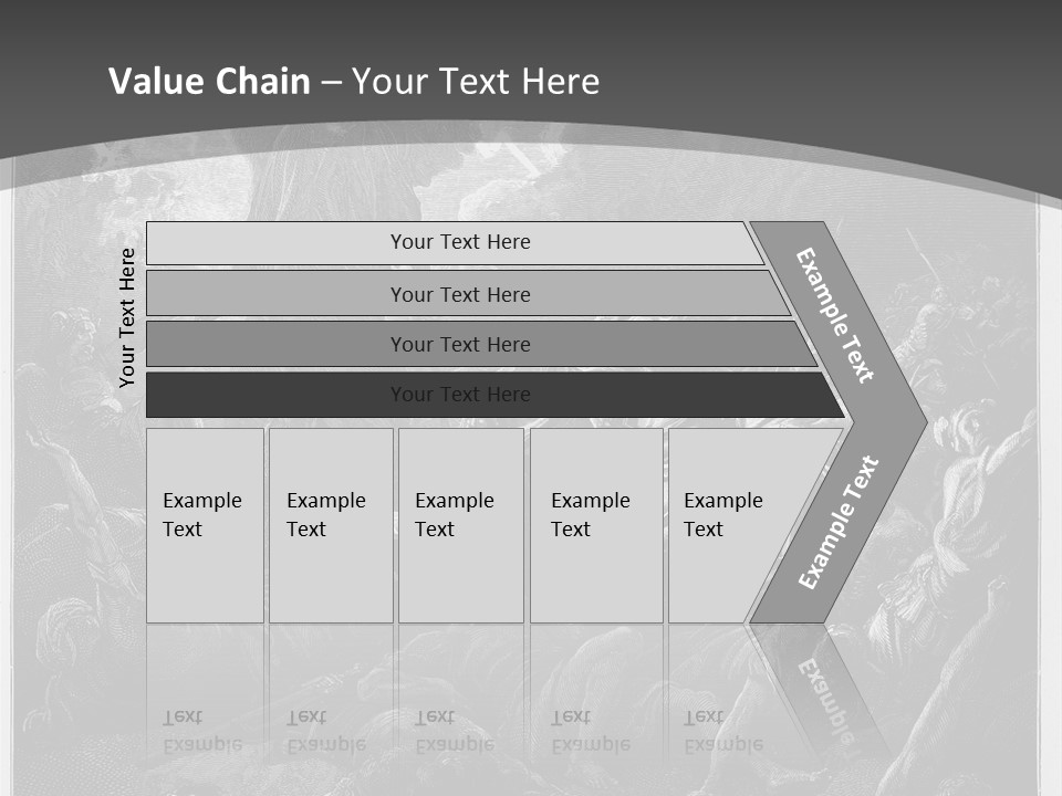 Gustave Dore Sketch Army PowerPoint Template