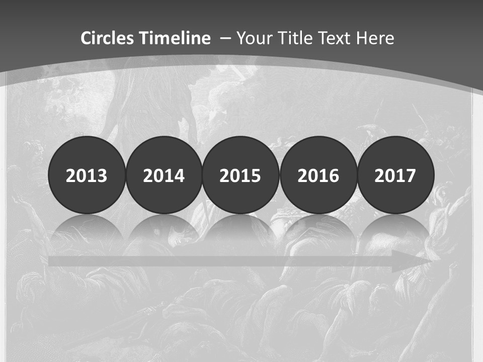 Gustave Dore Sketch Army PowerPoint Template