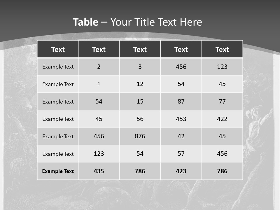 Gustave Dore Sketch Army PowerPoint Template