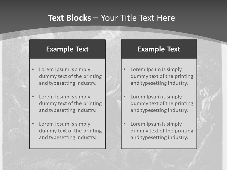 Gustave Dore Sketch Army PowerPoint Template