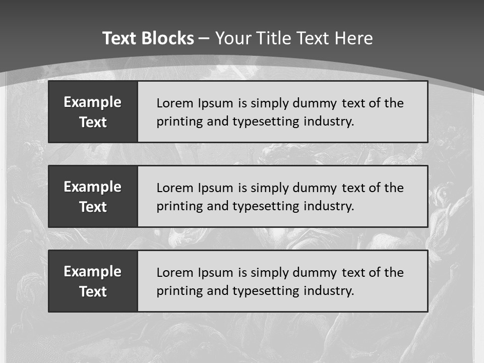 Gustave Dore Sketch Army PowerPoint Template