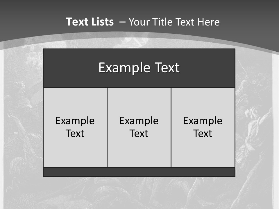 Gustave Dore Sketch Army PowerPoint Template