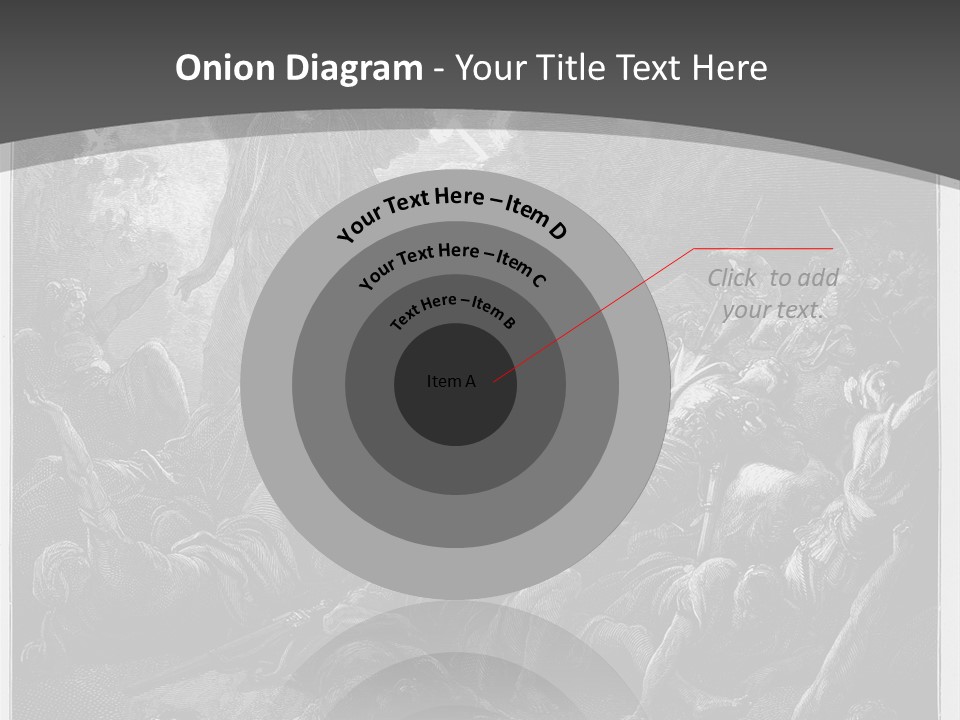 Gustave Dore Sketch Army PowerPoint Template