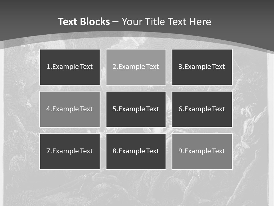 Gustave Dore Sketch Army PowerPoint Template