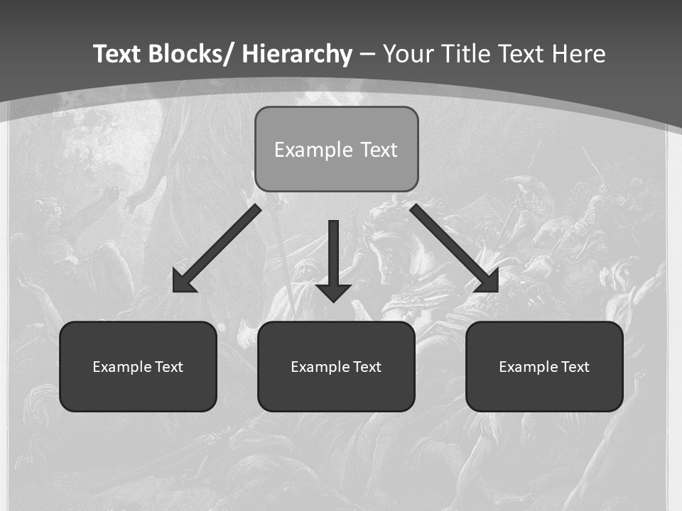 Gustave Dore Sketch Army PowerPoint Template