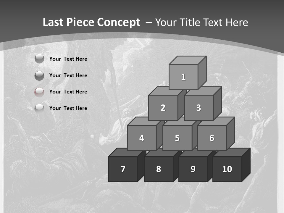 Gustave Dore Sketch Army PowerPoint Template