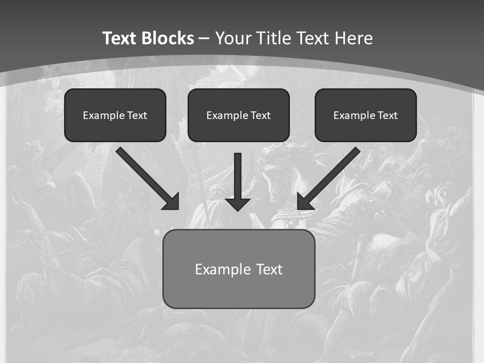 Gustave Dore Sketch Army PowerPoint Template