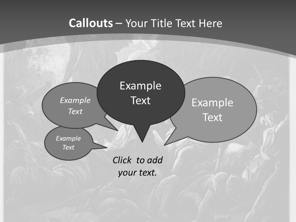Gustave Dore Sketch Army PowerPoint Template