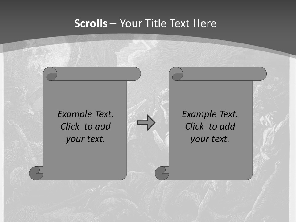 Gustave Dore Sketch Army PowerPoint Template