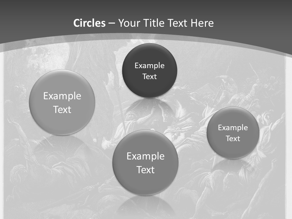 Gustave Dore Sketch Army PowerPoint Template