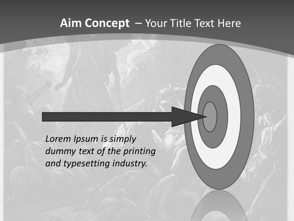 Gustave Dore Sketch Army PowerPoint Template