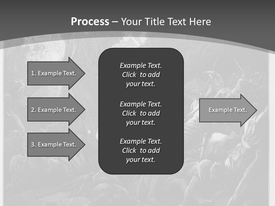 Gustave Dore Sketch Army PowerPoint Template