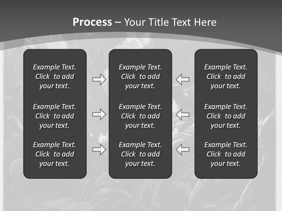 Gustave Dore Sketch Army PowerPoint Template