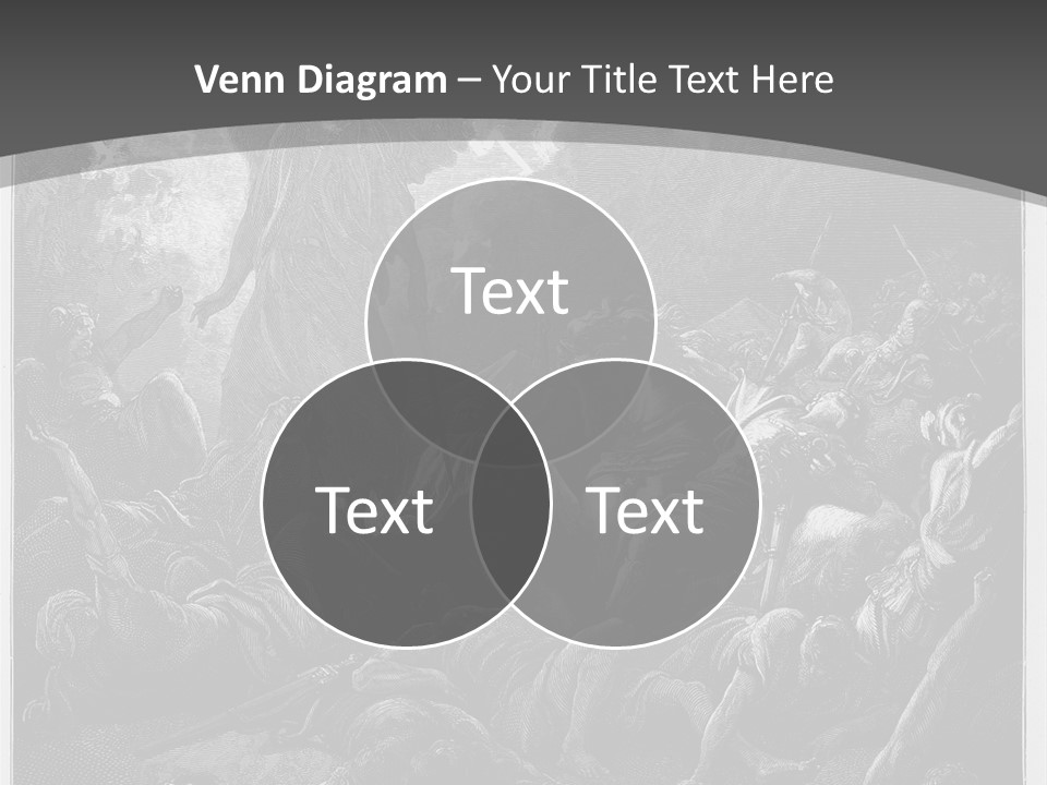 Gustave Dore Sketch Army PowerPoint Template