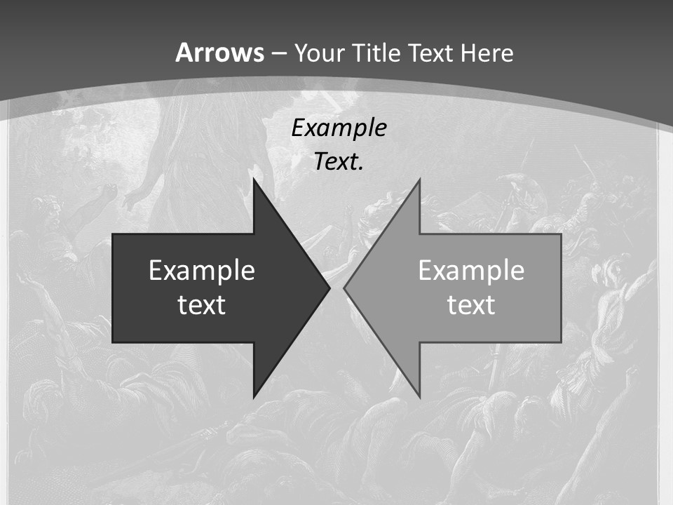 Gustave Dore Sketch Army PowerPoint Template