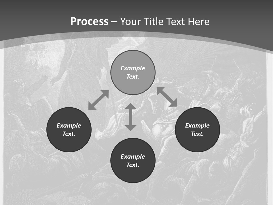 Gustave Dore Sketch Army PowerPoint Template
