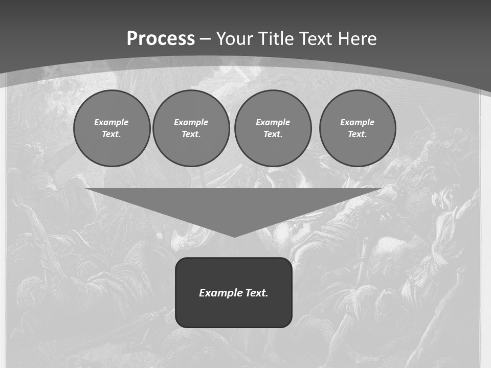 Gustave Dore Sketch Army PowerPoint Template