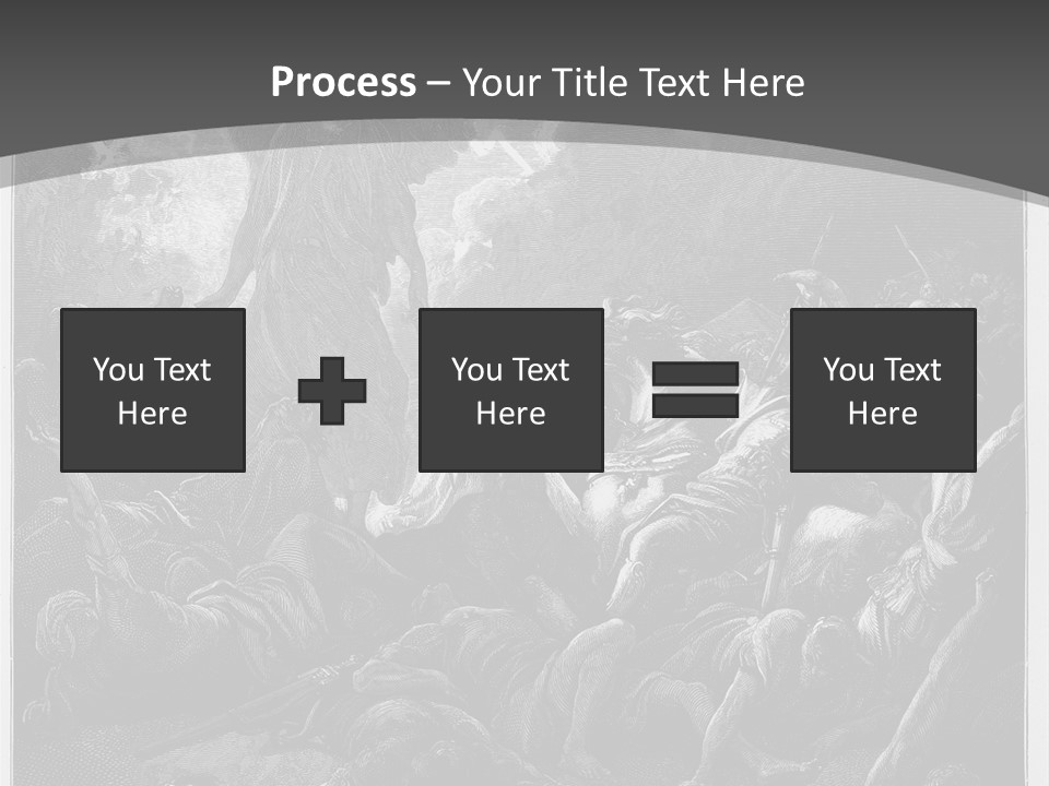Gustave Dore Sketch Army PowerPoint Template