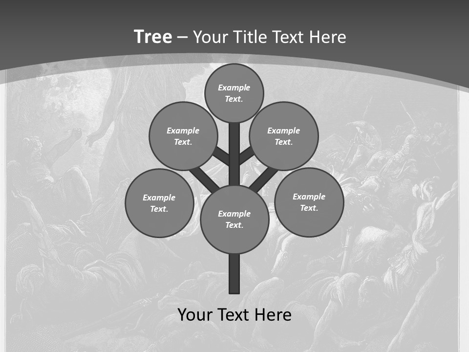 Gustave Dore Sketch Army PowerPoint Template