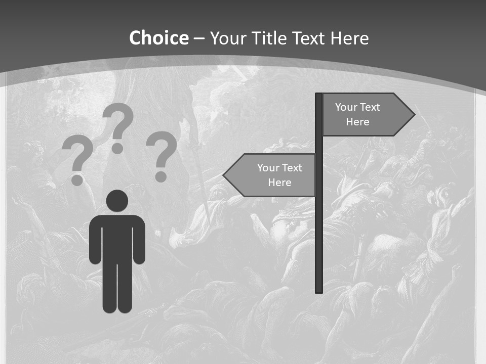 Gustave Dore Sketch Army PowerPoint Template