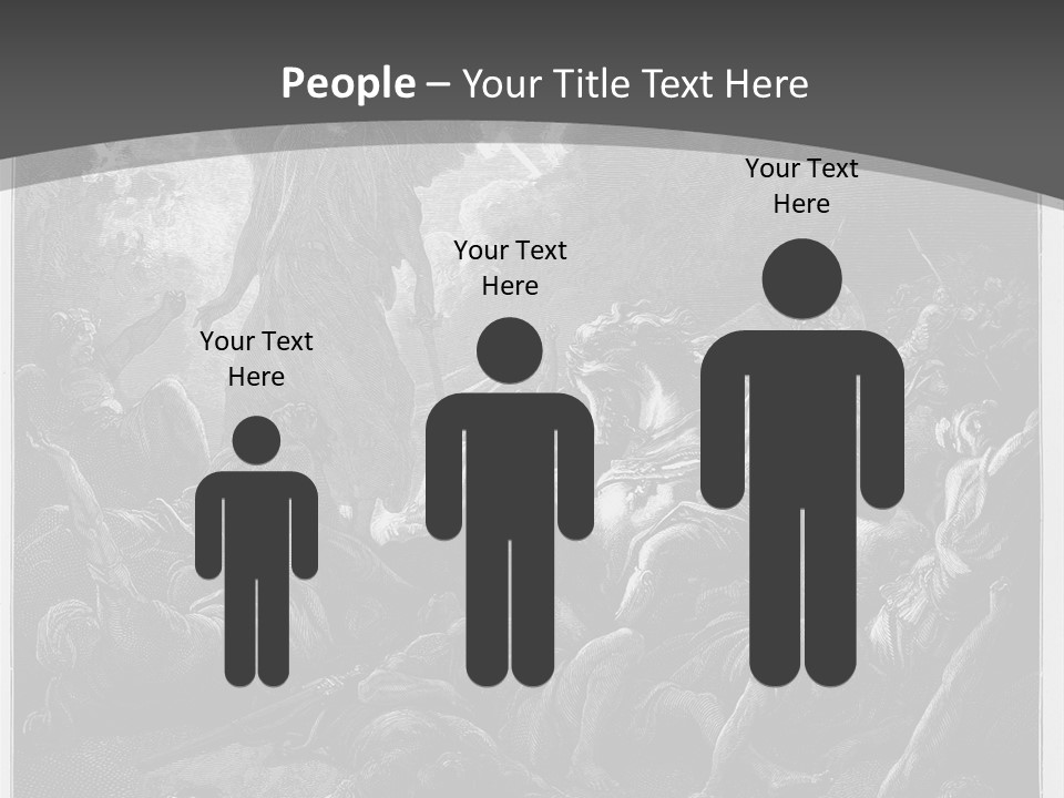 Gustave Dore Sketch Army PowerPoint Template