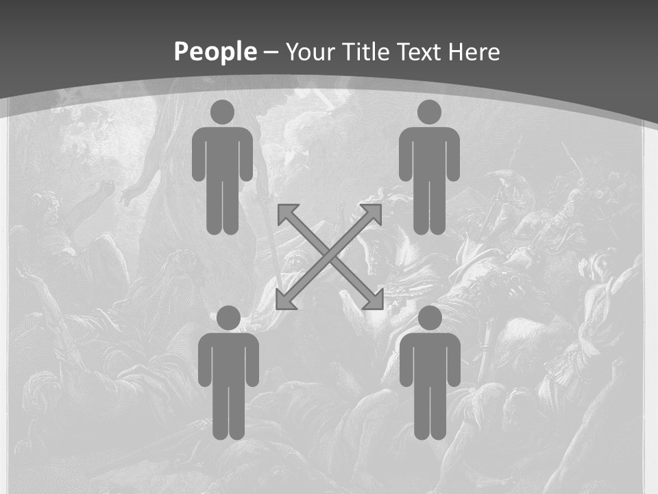 Gustave Dore Sketch Army PowerPoint Template