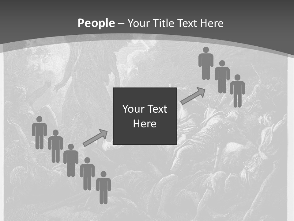 Gustave Dore Sketch Army PowerPoint Template