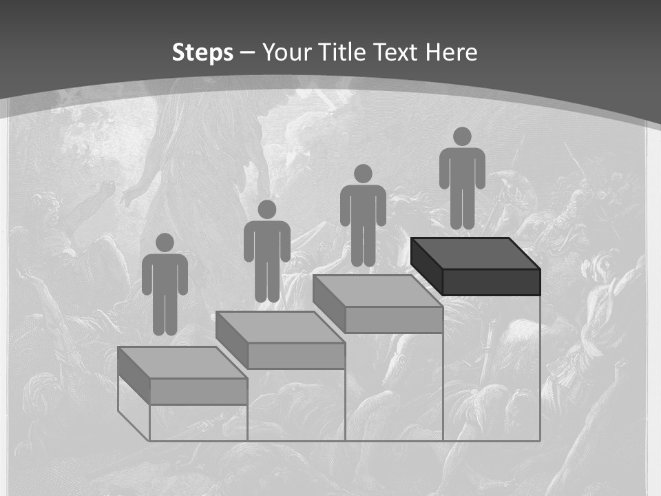 Gustave Dore Sketch Army PowerPoint Template