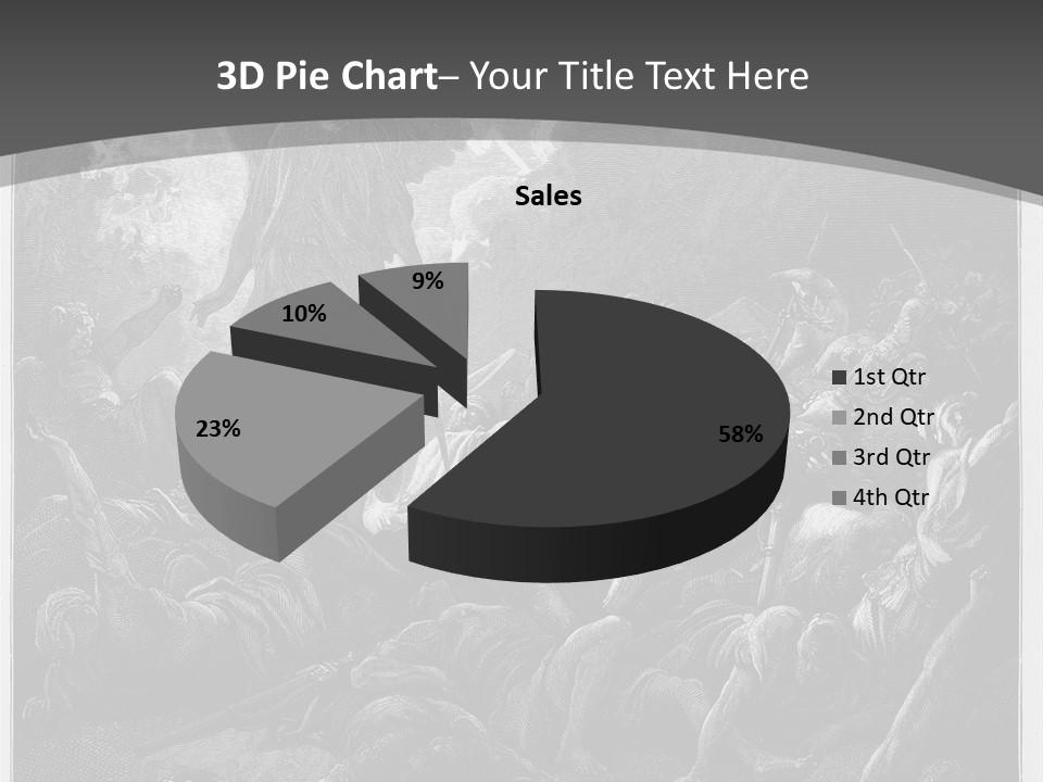 Gustave Dore Sketch Army PowerPoint Template