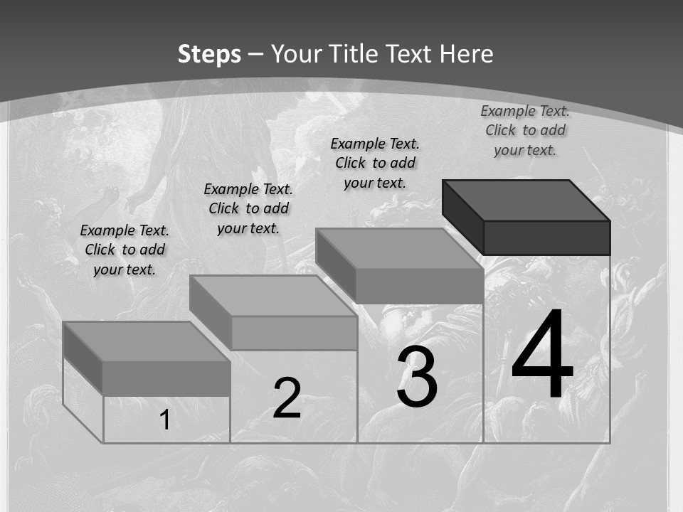 Gustave Dore Sketch Army PowerPoint Template