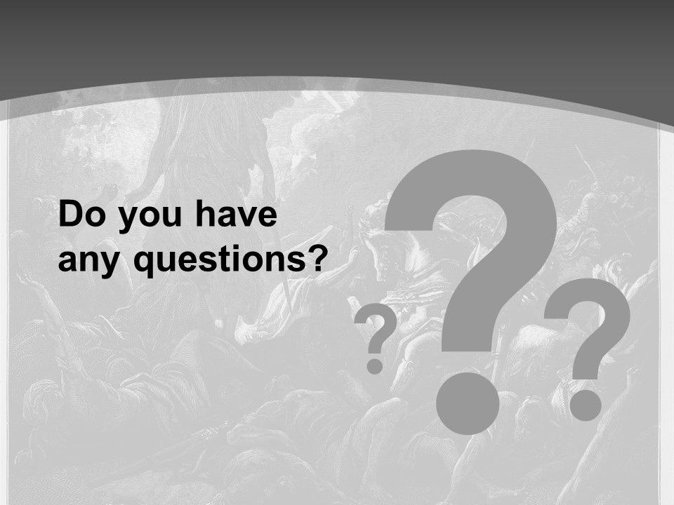 Gustave Dore Sketch Army PowerPoint Template