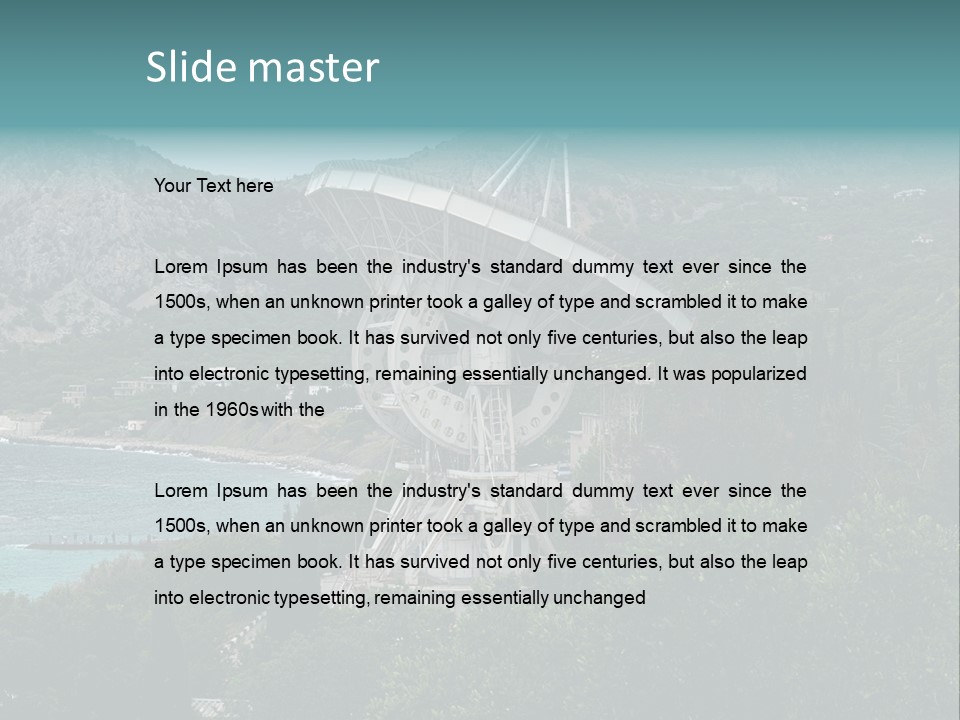 Cup Astronomy Cloudy PowerPoint Template