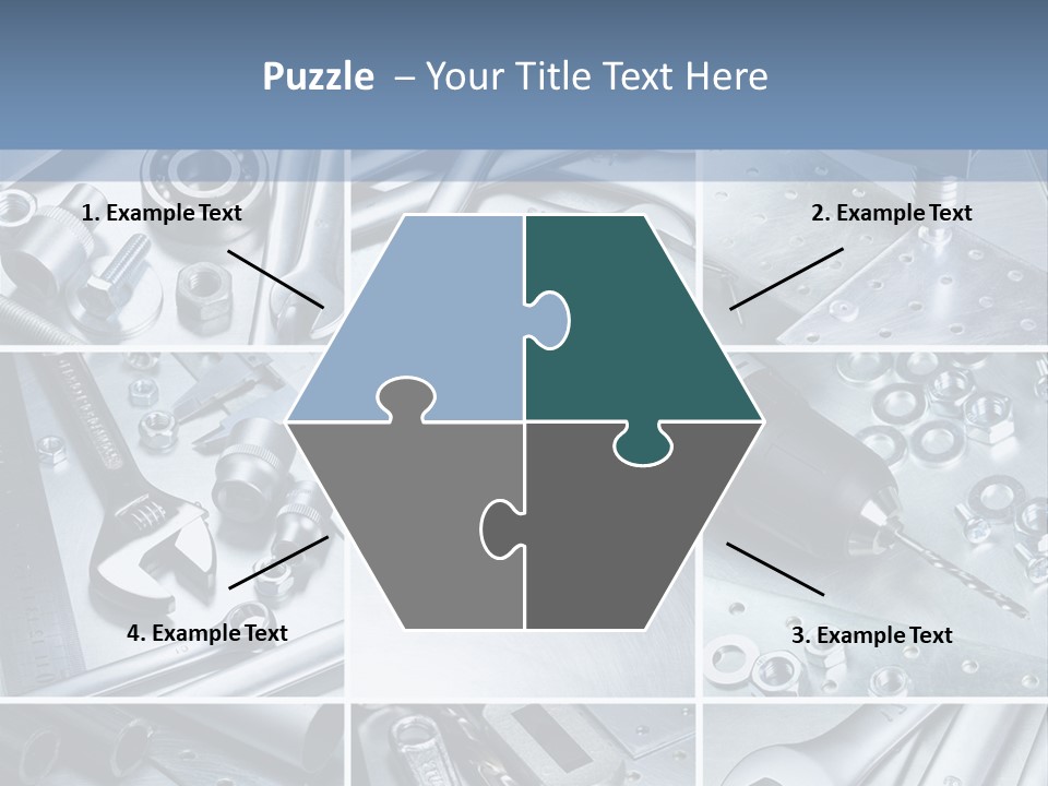 Metallic Element Spanner PowerPoint Template