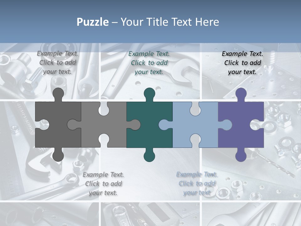 Metallic Element Spanner PowerPoint Template