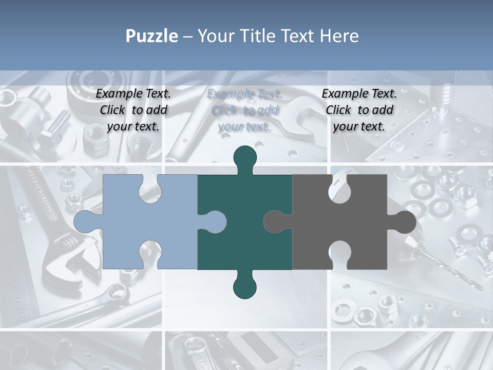 Metallic Element Spanner PowerPoint Template