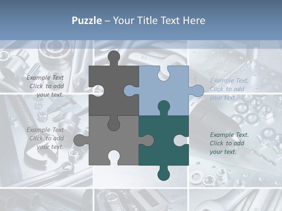 Metallic Element Spanner PowerPoint Template