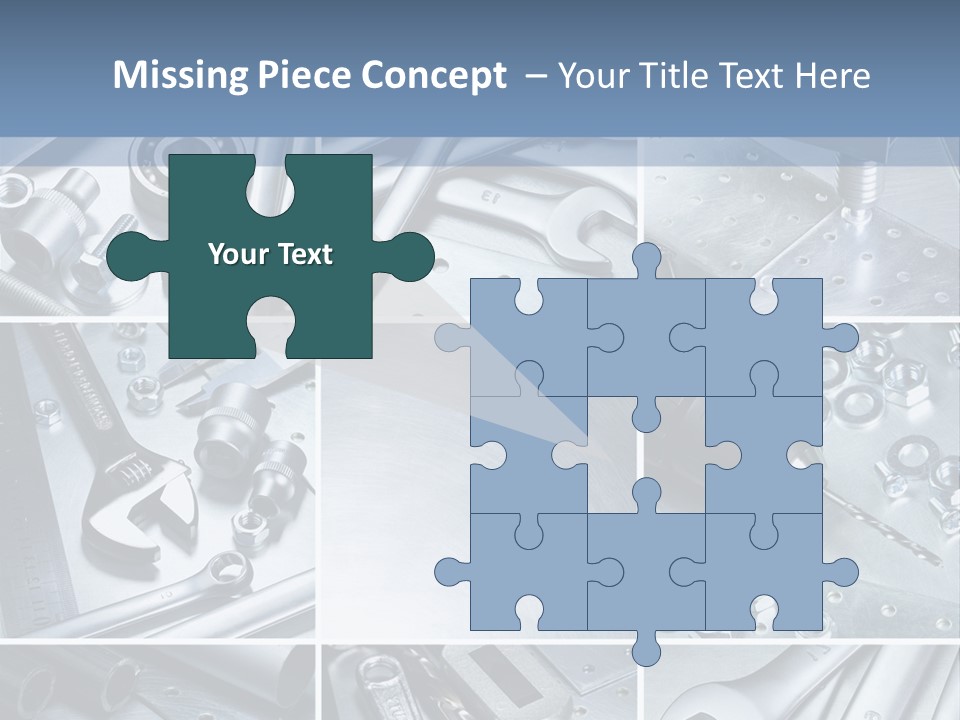 Metallic Element Spanner PowerPoint Template