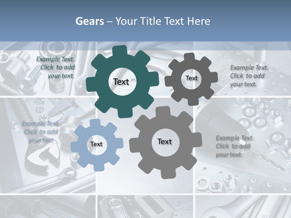 Metallic Element Spanner PowerPoint Template