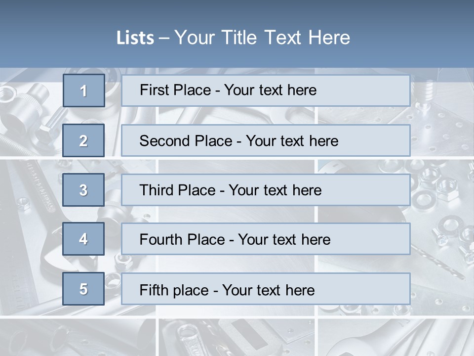 Metallic Element Spanner PowerPoint Template