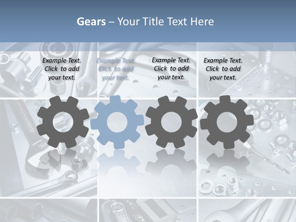 Metallic Element Spanner PowerPoint Template