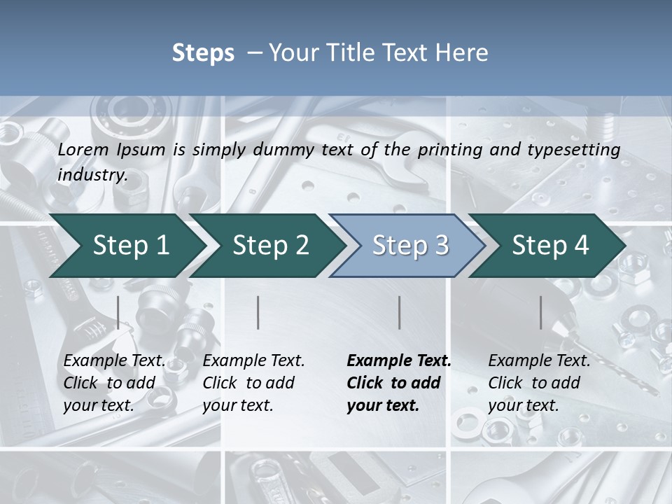 Metallic Element Spanner PowerPoint Template