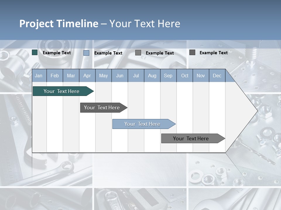 Metallic Element Spanner PowerPoint Template