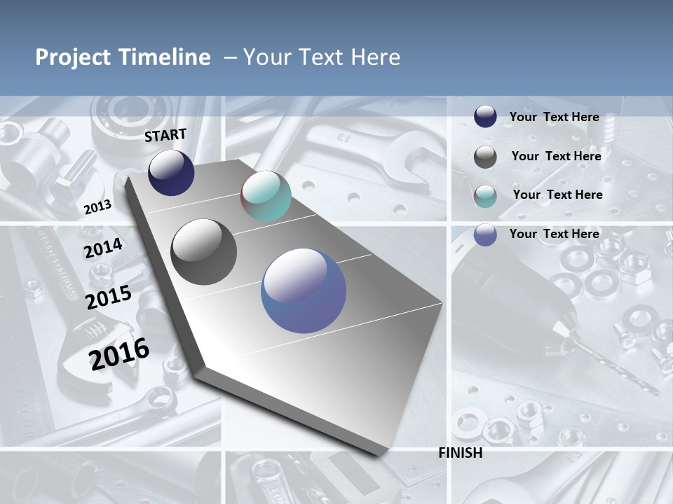 Metallic Element Spanner PowerPoint Template