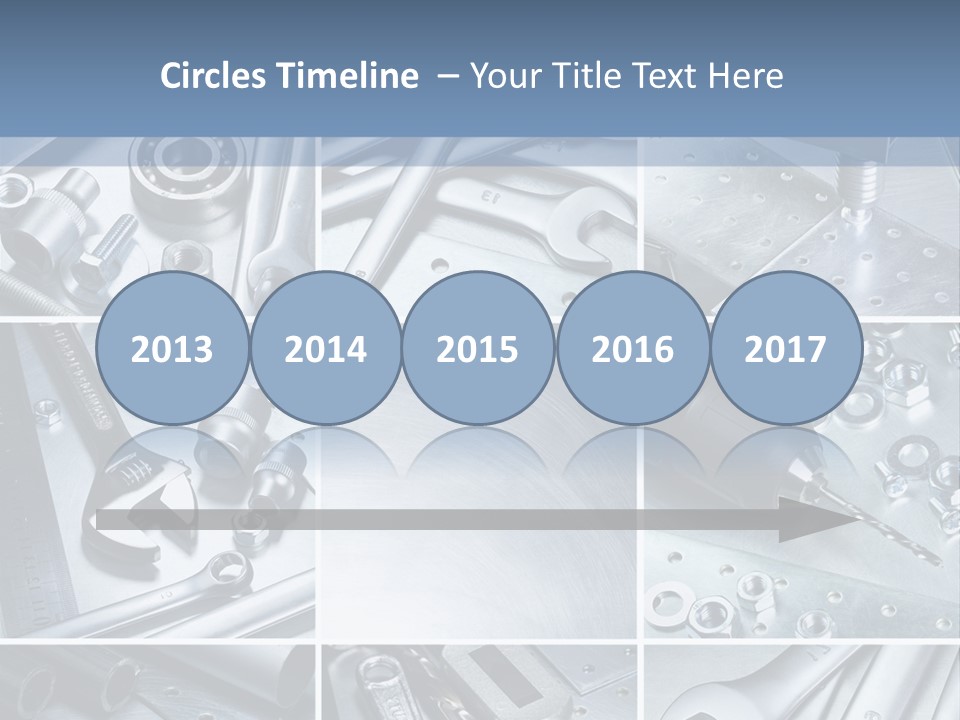 Metallic Element Spanner PowerPoint Template