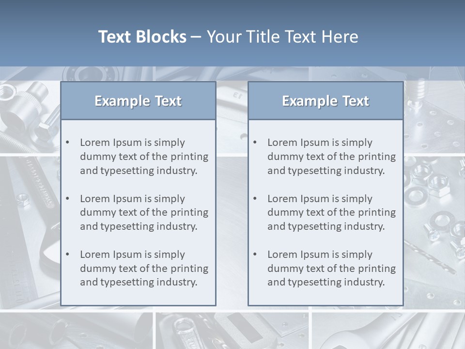 Metallic Element Spanner PowerPoint Template