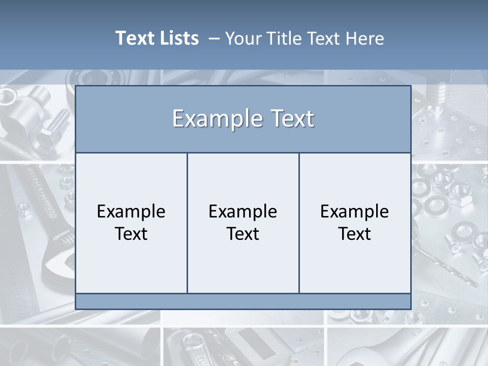 Metallic Element Spanner PowerPoint Template