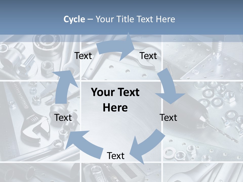 Metallic Element Spanner PowerPoint Template