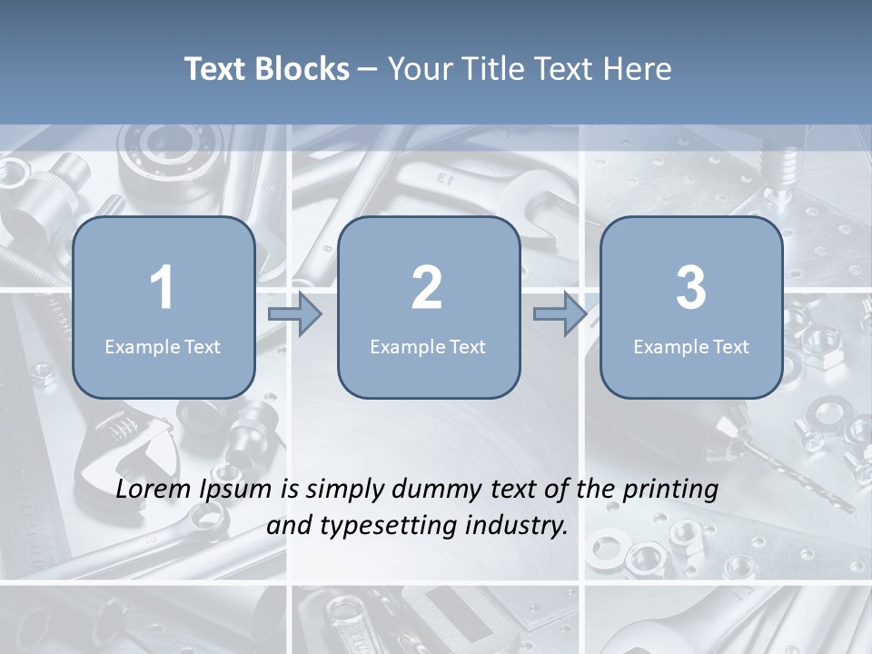 Metallic Element Spanner PowerPoint Template