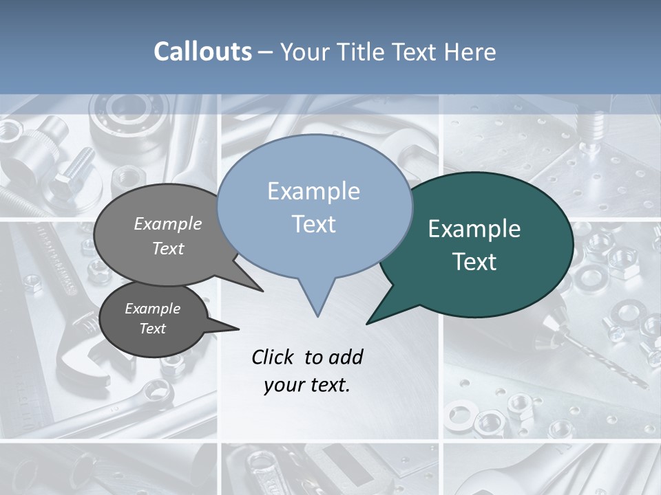 Metallic Element Spanner PowerPoint Template